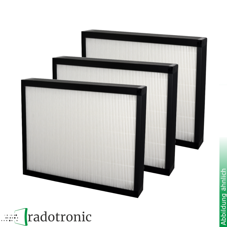 3x Zuluft - Ersatzfilter Lemmens HRGlobal 3000 (F7)