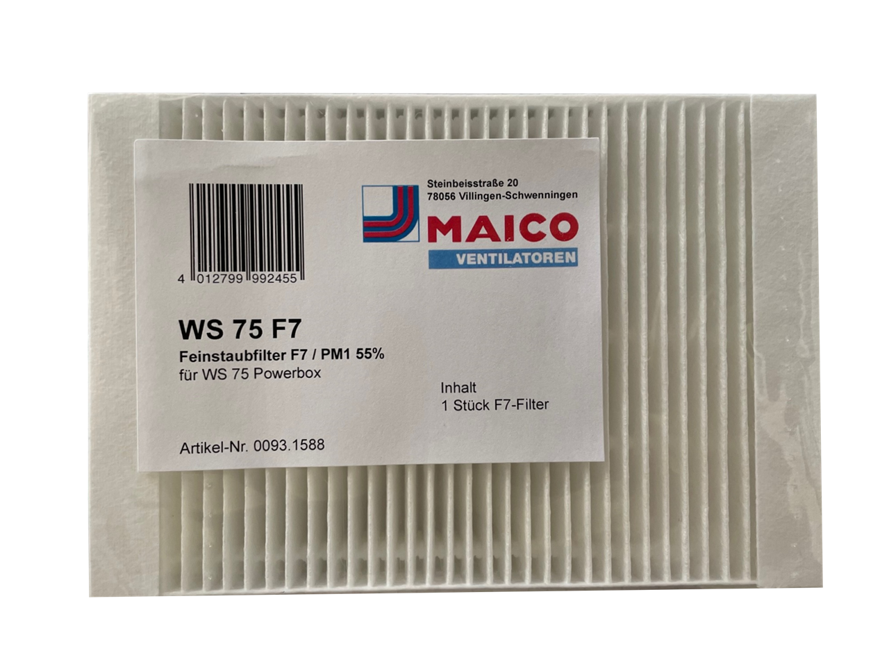Originalfilter MAICO WS 75 ePM 1 70% (F7)