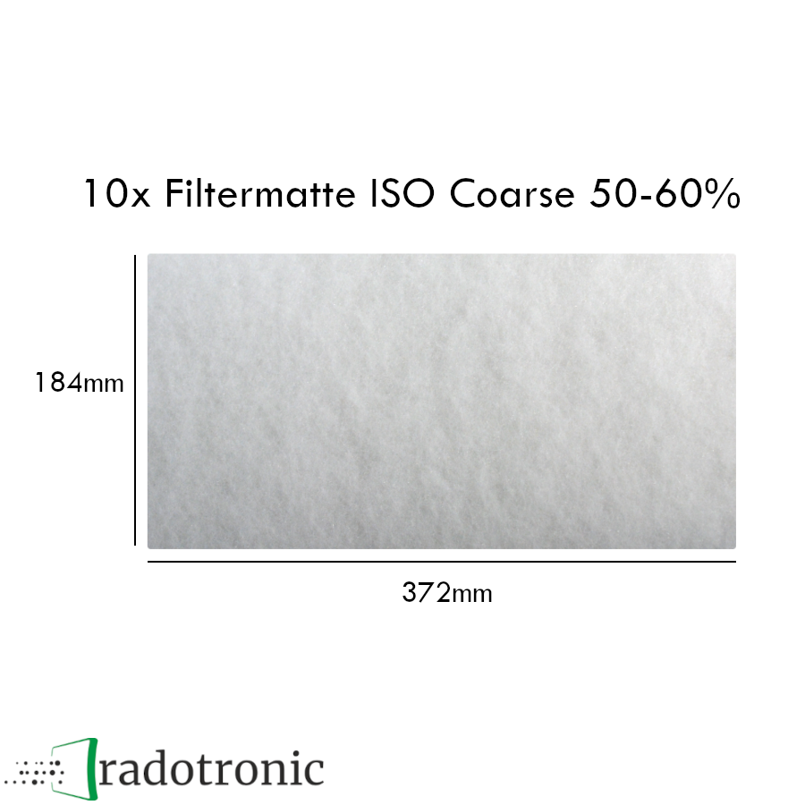 10x Ersatzfiltermatte Tecalor THZ-Serie (G4) 10x Ersatzfiltermatte Tecalor THZ-Serie (G4)