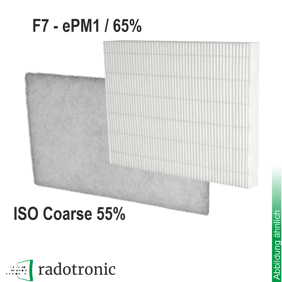 Ersatzfilter-Set Trox ROOMAIR-V-ZAB/SEK  (Außenluftfilter + Abluftfilter)