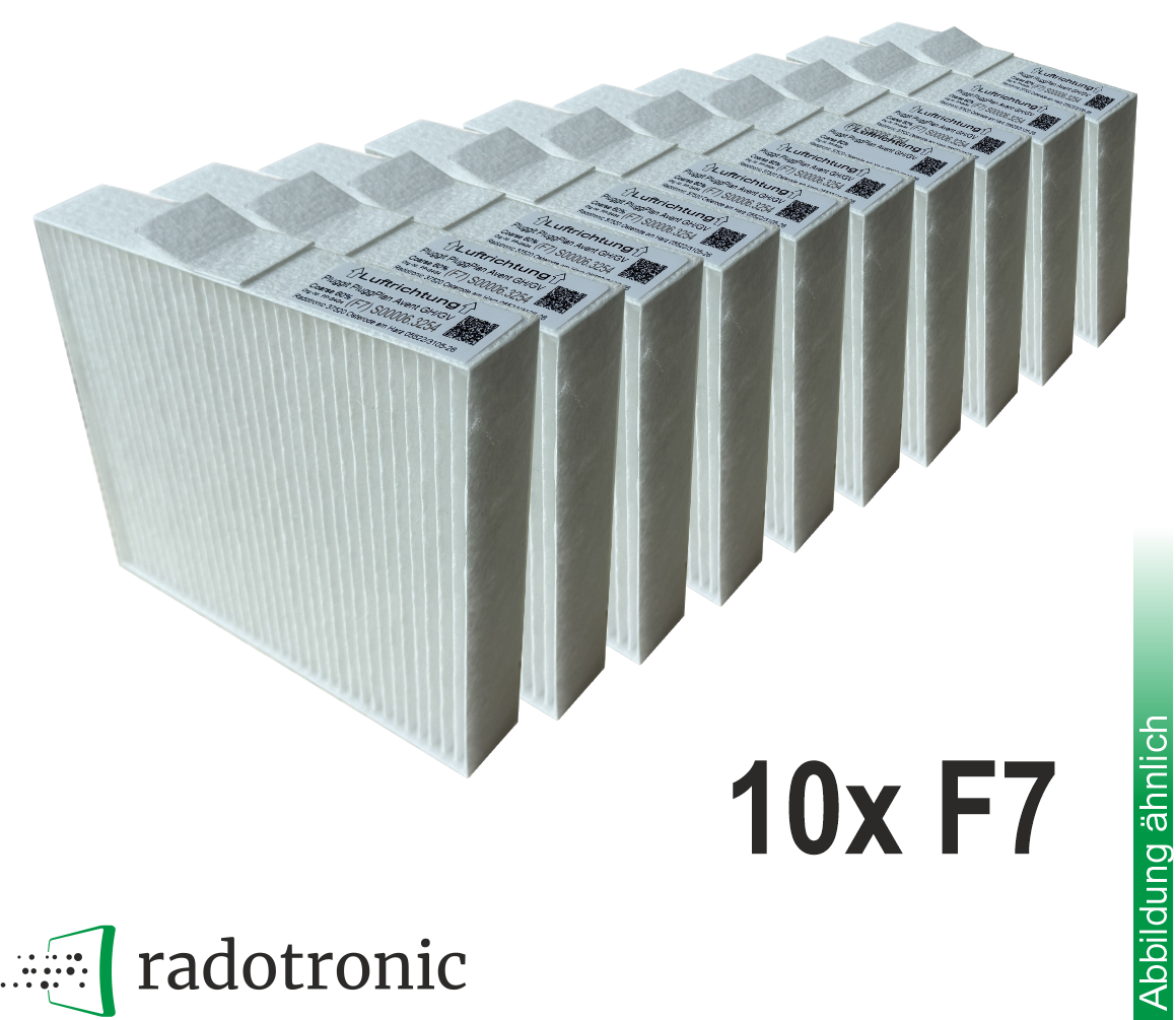 10x Ersatzfilter / Komfortfilter Pluggit PluggPlan PP-F7 (10xF7)