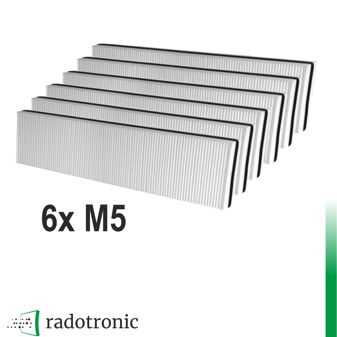6x Ersatzfilter Soler & Palau (S&P) CAD HE 575 EC (6xM5)