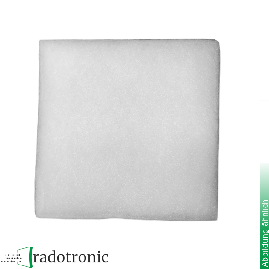 Filtermatte weiß Zuschnitt 1mx1m, 140 g/m2, Dicke: 14mm Filtermatte weiß Zuschnitt 1mx1m, 140 g/m2, Dicke: 14mm