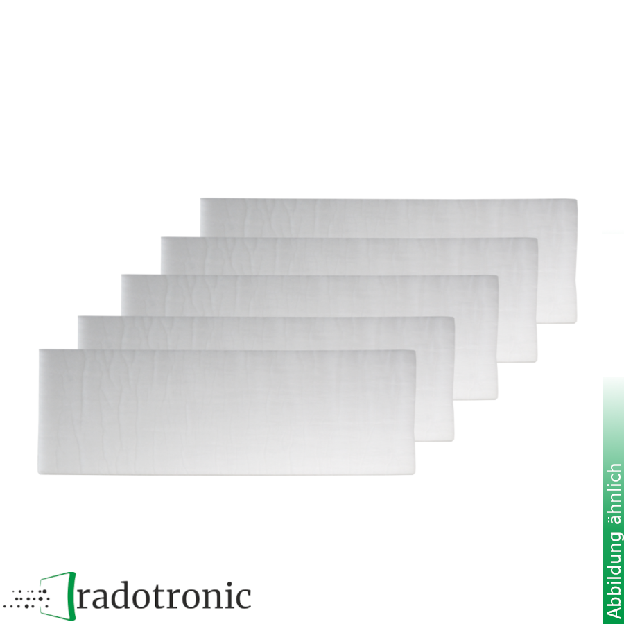 5x Filtermatte 225x600x10mm für Zuluft- Abluftelemente ISO Coarse 50% (G4)