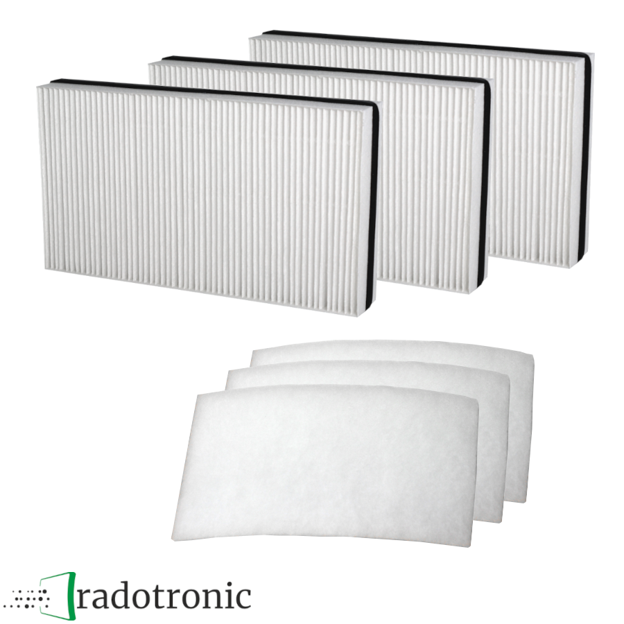 3x Ersatzfilter- Set für MAICO WS 170 / WS 160 Flat (3x F7 + 3x G4)