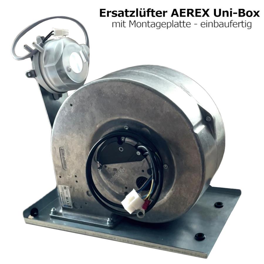 Ersatzventilator komplett für Aerex Uni-Box R-300-01 (Modell bis ca. 2017/18)