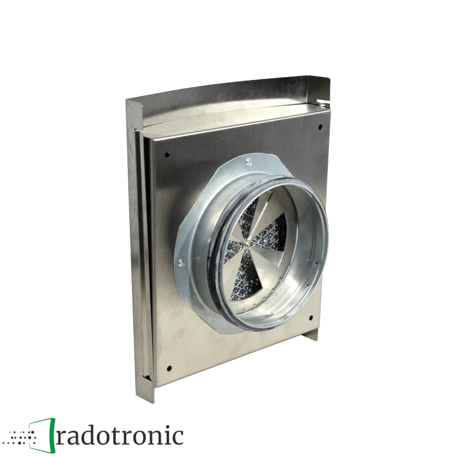 Küchen Abluftventil Edelstahl DAER-125-E mit Langzeit Streckmetallfilter u. regul. Luftmengenblende Küchen Abluftventil Edelstahl DAER-125-E mit Langzeit Streckmetallfilter u. regul. Luftmengenblende