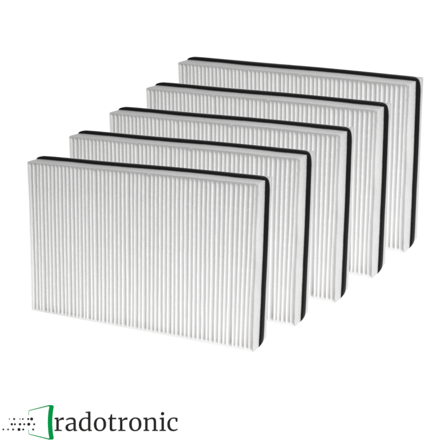 5x Ersatzfilter Helios KWL EC 200 u.KWL EC 300 ePM1 / 50% (F7, Pollenfilter)