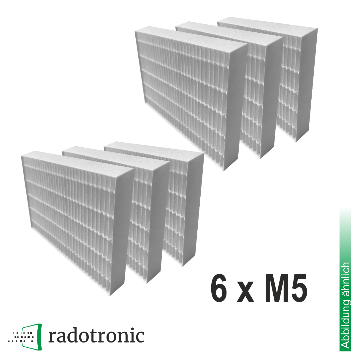 3x Ersatzfilter-Set für Bosch Vent V4000CC (3x M5 Außenluftfilter + 3x M5 Abluftfilter)