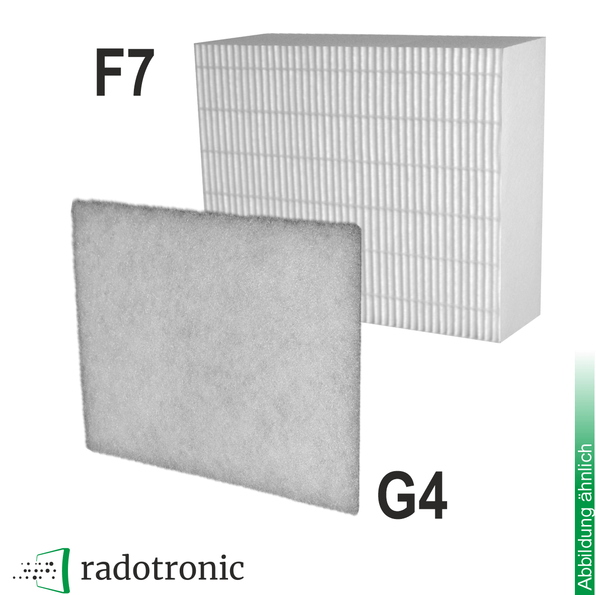 Ersatzfilter-Set Trox ROOMAIR-B-ZAB+SEK  (Außenluft- u. Abluftfilter)