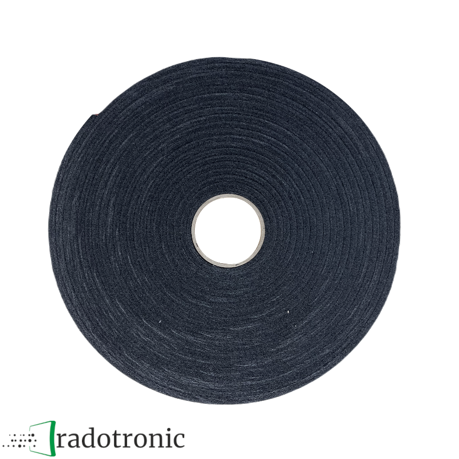 Dichtband für Ersatzfilter 12x2 mm - 10m lang auf Rolle - anthrazit