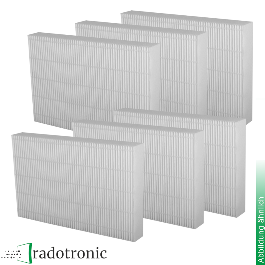 6x Ersatzfilter für Lindab Filterbox Lindab FIBO DN 100 -  DN 200 (6 Filter im Pack)
