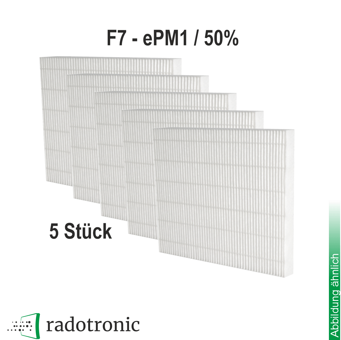 5x Ersatzfilter für MAICO TFE 10-7 u. TFE 12-7 u. TFE 15-7,  ePM1 / 50% (F7)