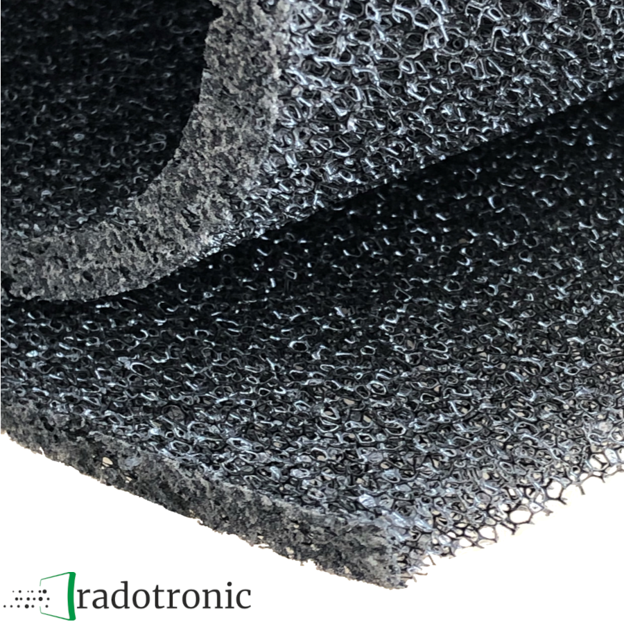 Filtermatte aus Filterschaum G2 / PPI 15 (0,5 x 1 m)
