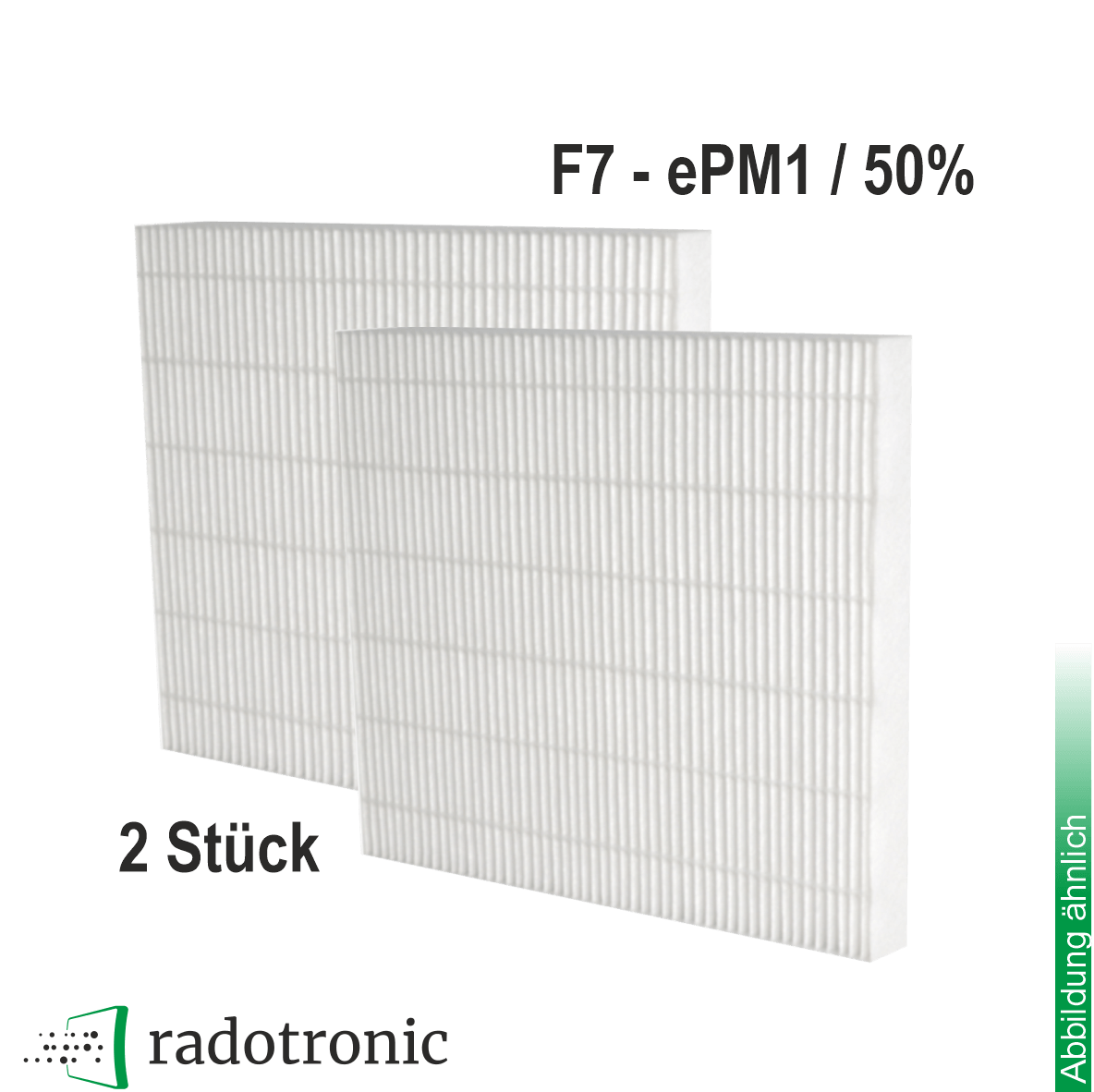 2x Ersatzfilter für MAICO TFE 10-7 u. TFE 12-7 u. TFE 15-7,  ePM10 / 50% (M5)